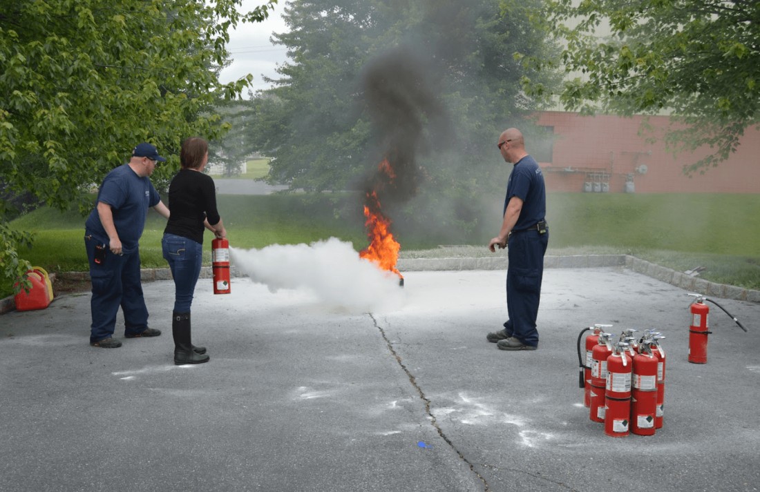 Fire safety training photo