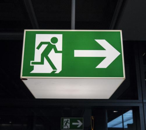 Photo of Emergency Exit Sign